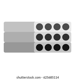 Stack of precast reinforced concrete slabs icon flat isolated on white background vector illustration