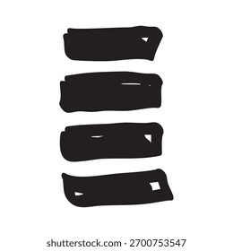 stack of rectangular shapes marker element