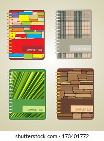 stack of ring binder book notebook