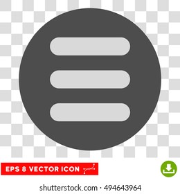Stack round icon. Vector EPS illustration style is flat iconic bicolor symbol, light gray and gray colors, transparent background.