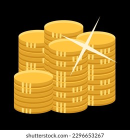 stack of shiny gold coins