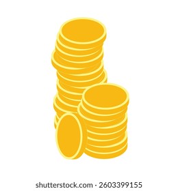 Stack of Shiny Gold Coins – Wealth, Investment, and Finance Concept