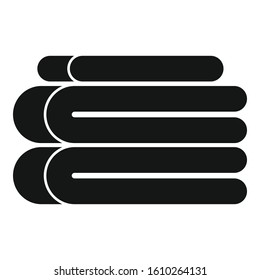 Stack soft blanket icon. Simple illustration of stack soft blanket vector icon for web design isolated on white background