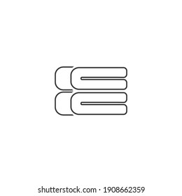 Stack soft blanket line icon. Simple illustration of stack soft blanket vector icon for web design isolated on white background