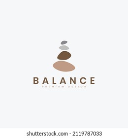 stack stones logo vector inspiration, logo balance stone minimalist design for spa and wellness