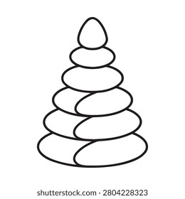 A stack of stones in a zen like pile