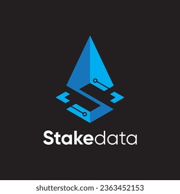 Stack technology data science design vector