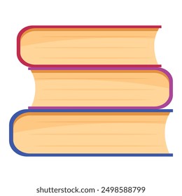 Stack of three hardcover books with colorful covers, symbolizing the pursuit of knowledge