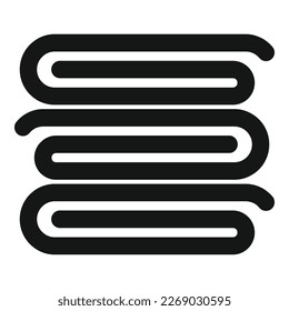 Stack towel icon simple vector. Fabric tissue. Clean cloth