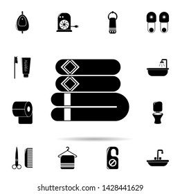 a stack of towels icon. Universal set of Bathroom for website design and development, app development