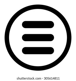 Stack vector icon. This rounded flat symbol is drawn with black color on a white background.