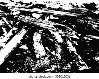 Stack of wood logs, wooden abstract background