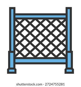 Icono de Stillage apilable. Signo ASRS. Pictograma de equipos de almacenamiento industrial. Sistema de bastidor voladizo.