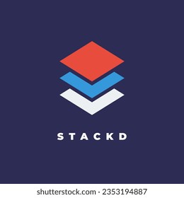 STACKD - Vorlage für gestapelte Firmenlogo