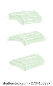 Stacked Aloe Vera Gel Cubes