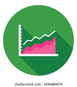 
A Stacked Area Chart For Business Infographics
