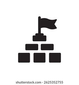 Stacked Bars with Flag on Top