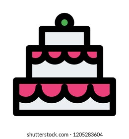 stacked birthday cake
