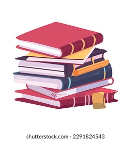stacked books filled with wisdom icon isolated