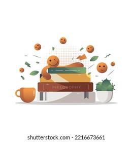Libros apilados ilustraciones vectoriales eps 10