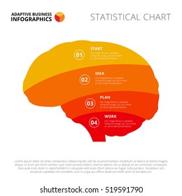 Stacked Brain Silhouette Slide Template