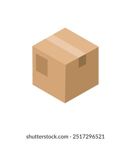 Caixas de papelão empilhadas no Armazenamento do Depósito