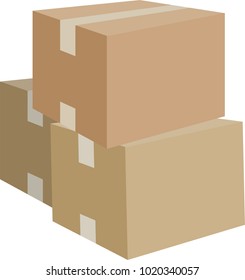 Stacked cardboard.
This is a vector illustration.
