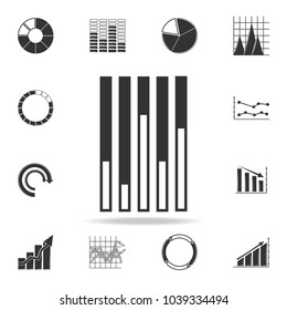 stacked chart icon. Detailed set of Trend diagram and chart icons. Premium quality graphic design. One of the collection icons for websites, web design, mobile app on white background
