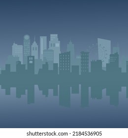 Stacked City Building Cityscape Skyline Business Illustration