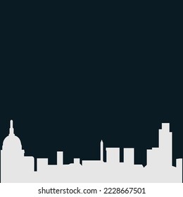 Stacked City Building Cityscape Skyline Business Illustration