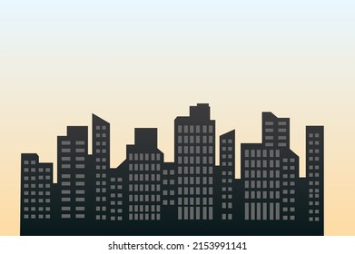 Stacked City Building Cityscape vector
