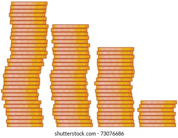 stacked coins