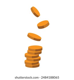 Stacked Coins Financial Growth Investment Concept
