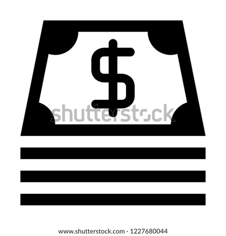 Stacked dollar bills