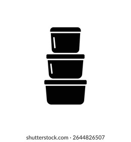 Stacked Food Prep Jars with Fresh Ingredients for Meal Planning
