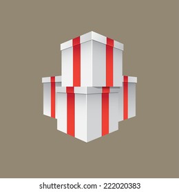 Stacked Gift Boxes, high quality vector eps10