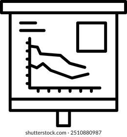 Stacked Graph Vector Icon Design