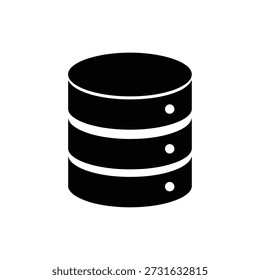 Stacked hard drive storage data server database flat design vector illustration
