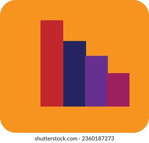 Stacked line vector icon design template