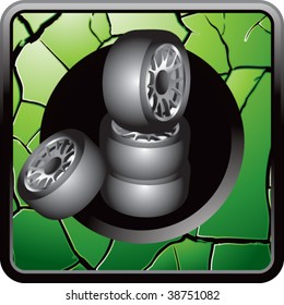 stacked racing tires web button