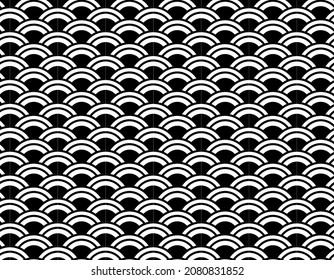 vector de esbozo de fondo semicircular apilado, para distintos fondos, editable
