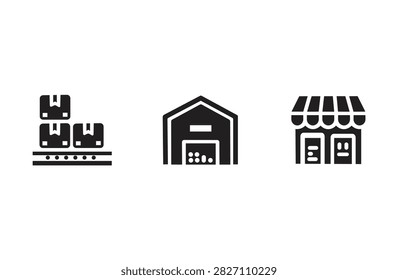 Stacked shipping containers icon represents logistics and global trade infrastructure freight transport delivery commerce supplychain warehousing distribution pictogram glyph