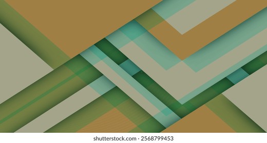 stacked square gradient background and brown and green color variations
