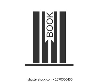Stacked stack of books icon 