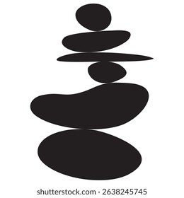 stacked stone logo vector design

