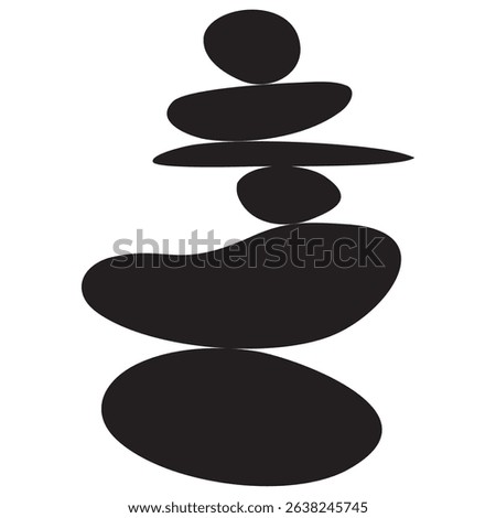 stacked stone logo vector design

