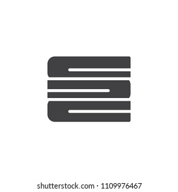 Stacked towels vector icon. filled flat sign for mobile concept and web design. Bath Towels simple solid icon. Symbol, logo illustration. Pixel perfect vector graphics