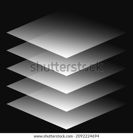 Stacked tower abstract server, HDD, hosting or building construction icon