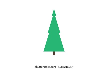 stacked triangle green tree design 