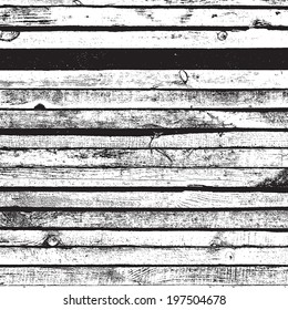 Stacked Wooden Boards Overlay Texture for your design. EPS10 vector.